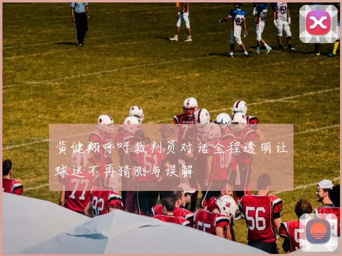 黄健翔呼吁裁判员对话全程透明让球迷不再猜测与误解